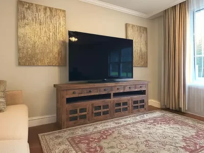 Solid Oak TV Media Console 8' Width