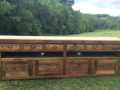 Reclaimed Barnwood TV Console