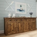 solid oak hardwood buffet
