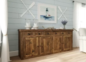 solid oak hardwood buffet