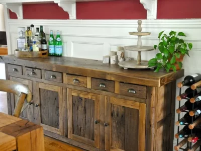 Reclaimed Barnwood Buffet - 6' - 6" Width
