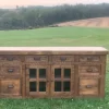 Reclaimed Barnwood TV Console 6' Width - Image 4