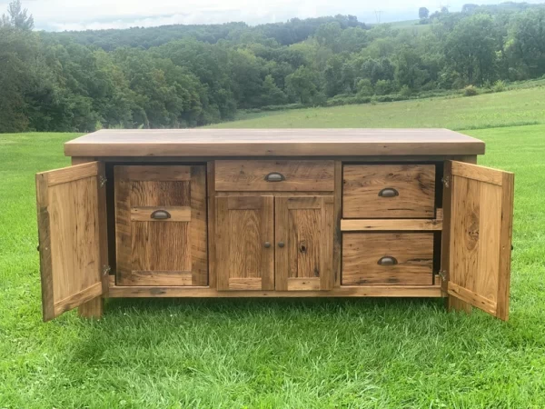 Barnwood Kitchen Island 6' - 8" Width - Image 3
