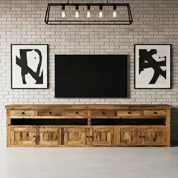 barn wood tv stand