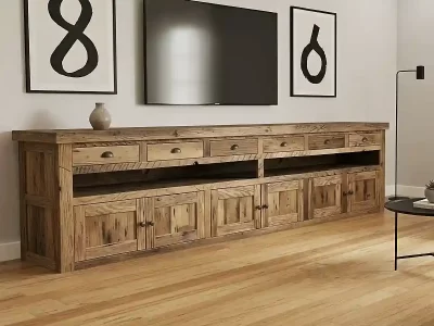 barn wood tv stand