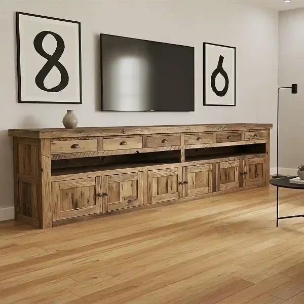 barn wood tv stand