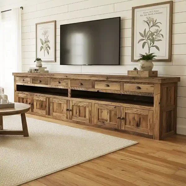 barn wood tv stand