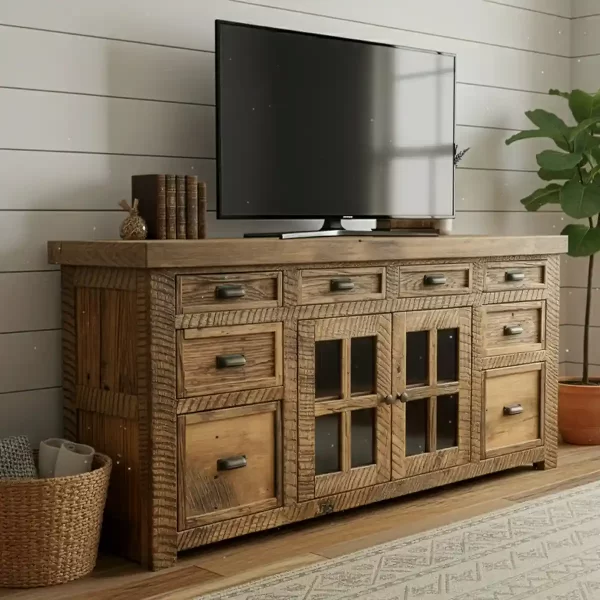 Reclaimed Barnwood TV Stand