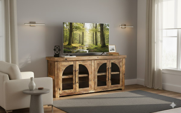 Reclaimed Barnwood TV Console - Image 3