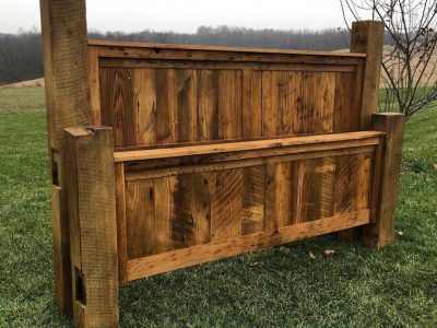 Reclaimed Barnwood Bed Set Frame