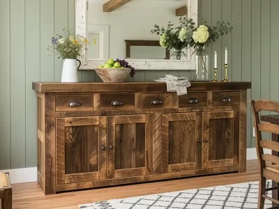 Reclaimed Barnwood Buffet 6' Width