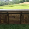 Reclaimed Barnwood Barn Door TV Console 8' Width - Image 2