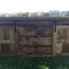 Reclaimed Barnwood Barn Door TV Console 8' Width - Image 5