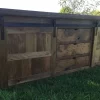 Reclaimed Barnwood Barn Door TV Console 8' Width - Image 6