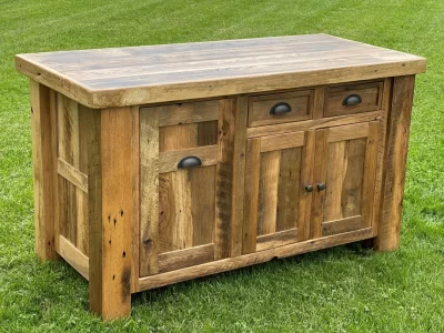 Barnwood Kitchen Island 6' Width