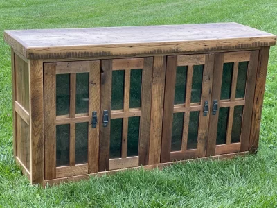 Reclaimed Barnwood TV Console