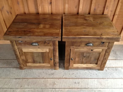 Reclaimed Chestnut End Table Set