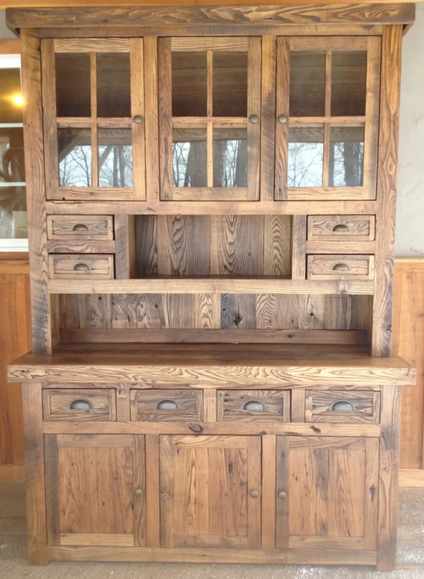Reclaimed Barnwood Hutch 5' Width, 7' Height - Image 2