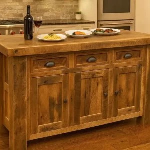 Barnwood Kitchen Island 5' Width