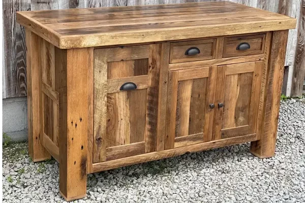 Barnwood Kitchen Island 6' Width