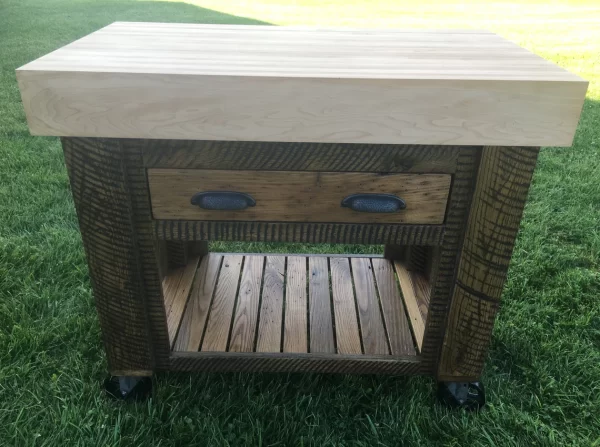 Butcher Block Kitchen Island - Ready To Ship - Image 3
