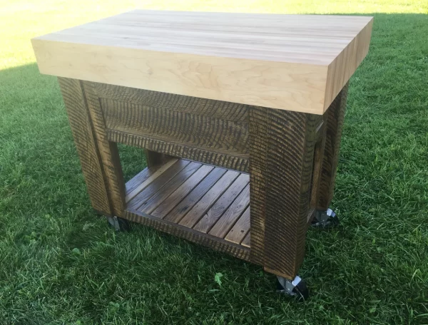 Butcher Block Kitchen Island - Ready To Ship - Image 5