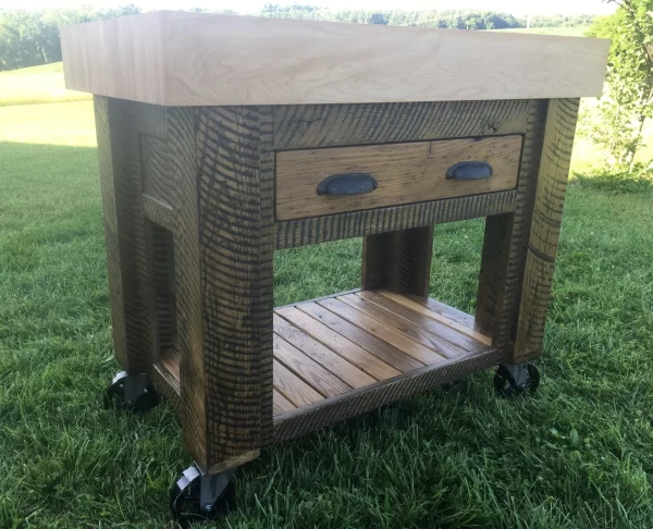 Butcher Block Kitchen Island - Ready To Ship - Image 2