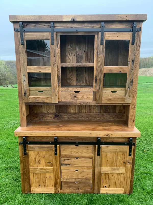 Reclaimed Barnwood Hutch - Image 2