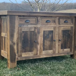 Reclaimed Barnwood Kitchen Island