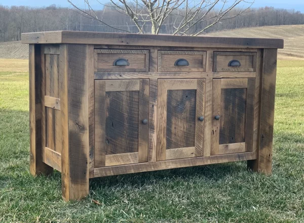Reclaimed Barnwood Kitchen Island