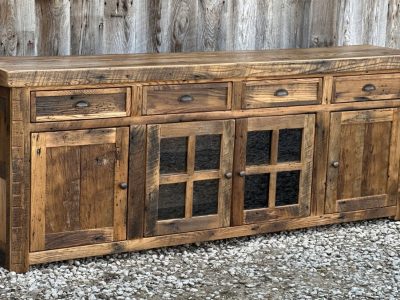 Reclaimed Barnwood Console