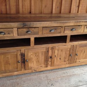 Reclaimed Barnwood Console