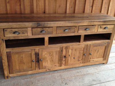 Reclaimed Barnwood Console
