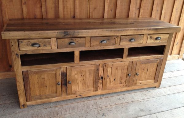Reclaimed Barnwood Console