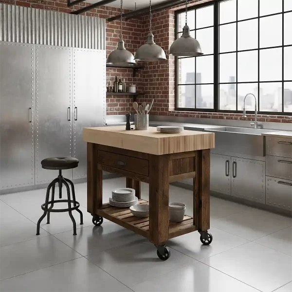 barnwood kitchen island