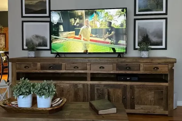 Reclaimed Oak Barnwood Console