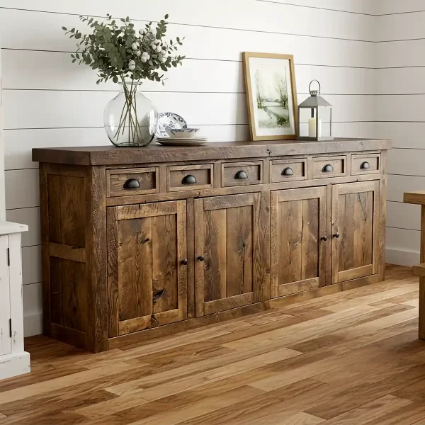 solid oak buffet