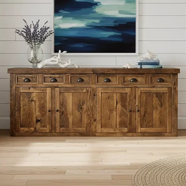 solid oak buffet