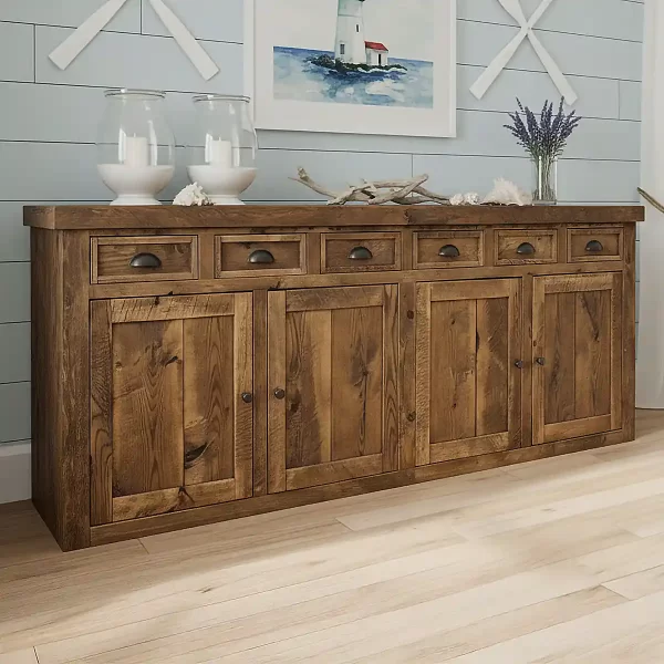 solid oak buffet