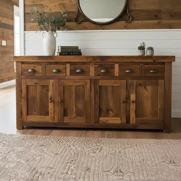 Reclaimed Barnwood Buffet - Ready to Ship - Image 3