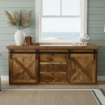 reclaimed barnwood console