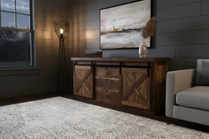 reclaimed barnwood console