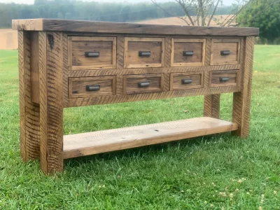 Reclaimed Barnwood Sideboard Table