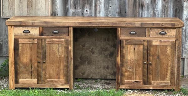 Reclaimed Oak Barnwood Buffet - Image 4