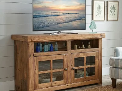 Reclaimed Barnwood Chestnut Console 52"