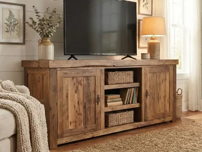 Reclaimed Wood TV Stand 6'